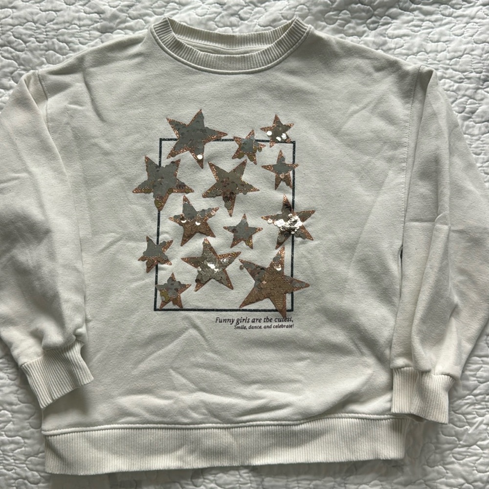 Zara girls sweatshirt. Size 8. EUC.